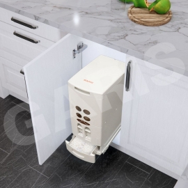 Thùng gạo 18kg, cánh mở, KT mặt cánh 300mm GR13.30