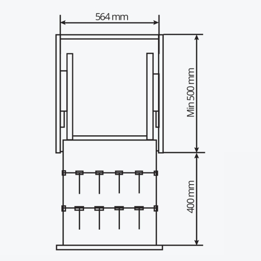 Tủ đồ khô ngăn kéo độc lập GT01.6GsH