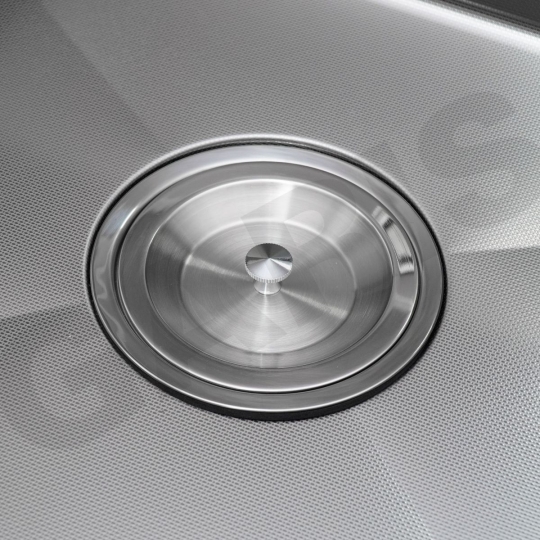 Chậu rửa 1 hố âm bàn đá GS11.61D Inox 304, bề mặt vân LinenShield-X™ Ultra Defense chống xước