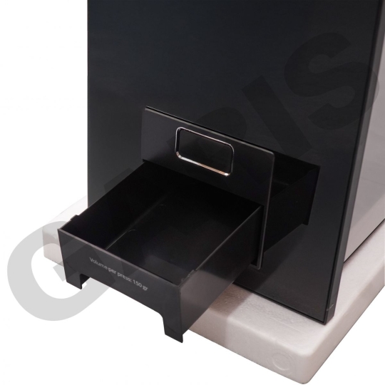 Thùng gạo mặt kính đen, 01 khoang, thùng inox 304, nút nhấn thẳng MR08B